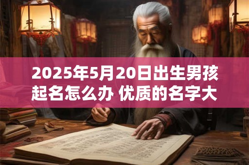2025年5月20日出生男孩起名怎么办 优质的名字大全