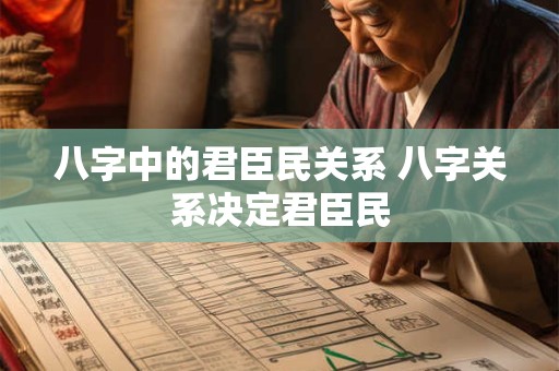 八字中的君臣民关系 八字关系决定君臣民