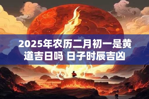 2025年农历二月初一是黄道吉日吗 日子时辰吉凶