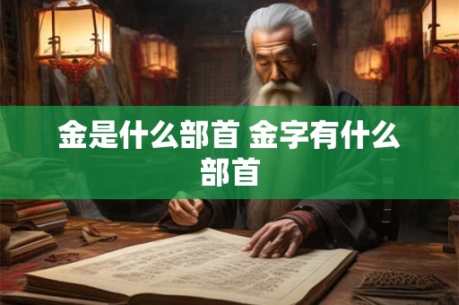 金是什么部首 金字有什么部首