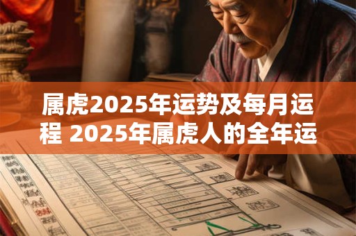 属虎2025年运势及每月运程 2025年属虎人的全年运势