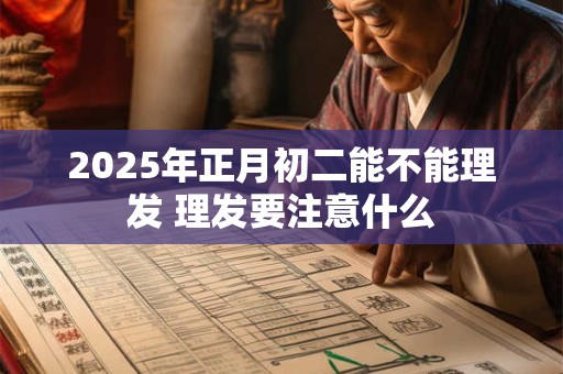 2025年正月初二能不能理发 理发要注意什么 2025年正月初二能不能理发 理发要注意什么