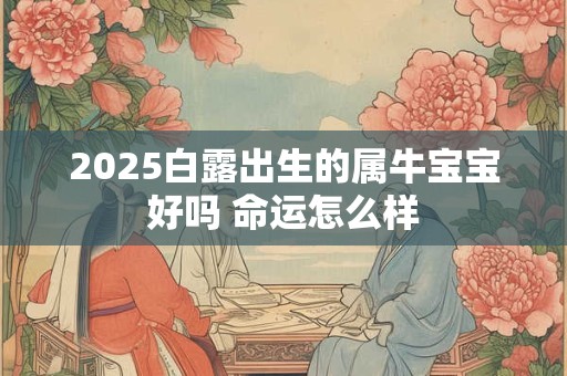 2025白露出生的属牛宝宝好吗 命运怎么样