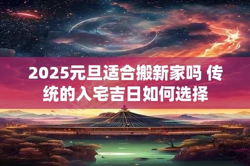 2025元旦适合搬新家吗 传统的入宅吉日如何选择