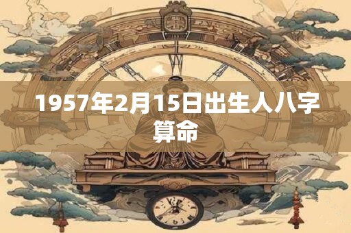 1957年2月15日出生人八字算命