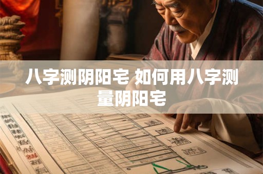 八字测阴阳宅 如何用八字测量阴阳宅