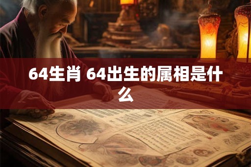 64生肖 64出生的属相是什么