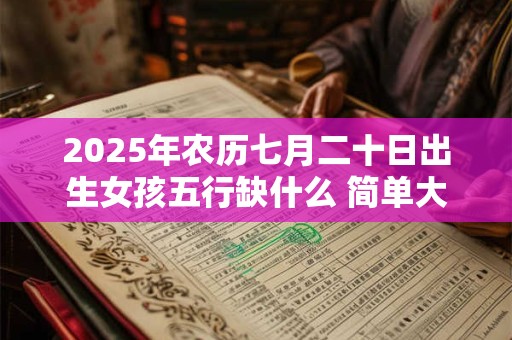 2025年农历七月二十日出生女孩五行缺什么 简单大方洋气的名字