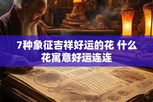 7种象征吉祥好运的花 什么花寓意好运连连