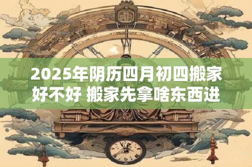 2025年阴历四月初四搬家好不好 搬家先拿啥东西进屋