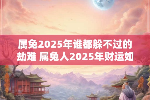 属兔2025年谁都躲不过的劫难 属兔人2025年财运如何