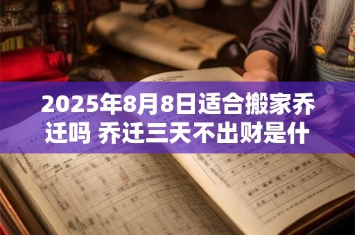 2025年8月8日适合搬家乔迁吗 乔迁三天不出财是什么意思