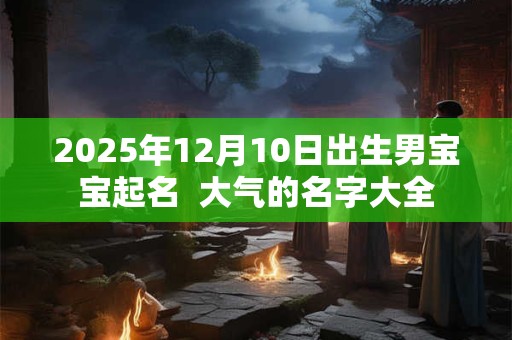 2025年12月10日出生男宝宝起名  大气的名字大全