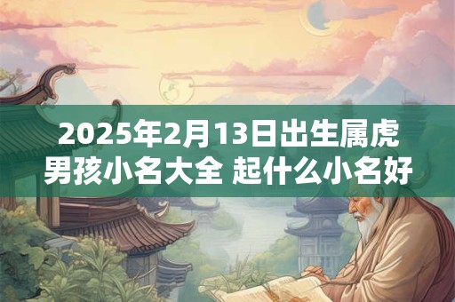 2025年2月13日出生属虎男孩小名大全 起什么小名好