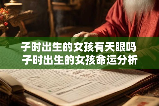 子时出生的女孩有天眼吗 子时出生的女孩命运分析