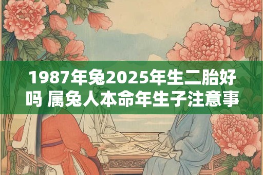 1987年兔2025年生二胎好吗 属兔人本命年生子注意事项