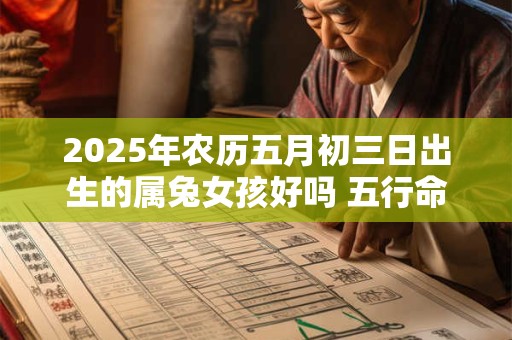 2025年农历五月初三日出生的属兔女孩好吗 五行命理详解
