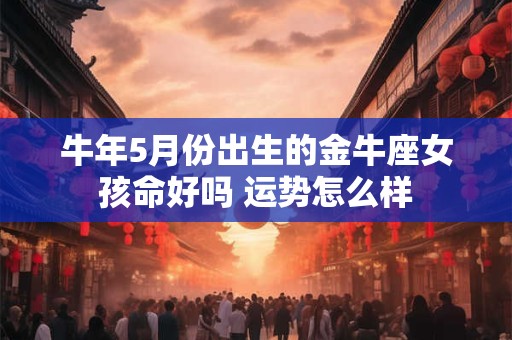 牛年5月份出生的金牛座女孩命好吗 运势怎么样