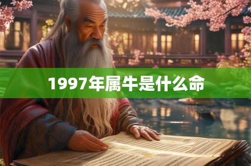 1997年属牛是什么命