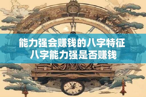 能力强会赚钱的八字特征 八字能力强是否赚钱