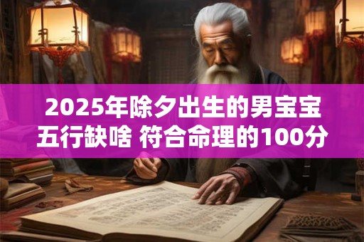 2025年除夕出生的男宝宝五行缺啥 符合命理的100分名字精选