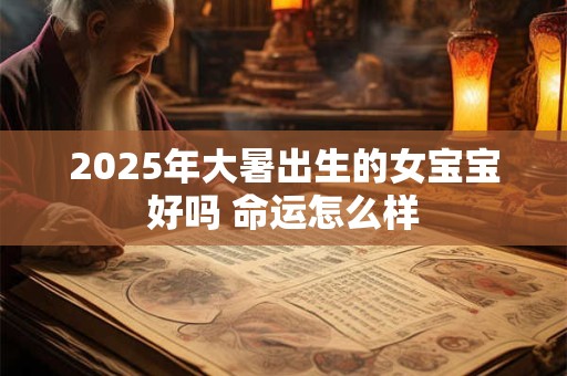 2025年大暑出生的女宝宝好吗 命运怎么样