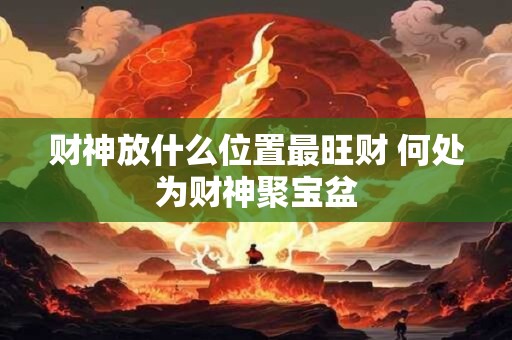 财神放什么位置最旺财 何处为财神聚宝盆