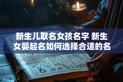 新生儿取名女孩名字 新生女婴起名如何选择合适的名字