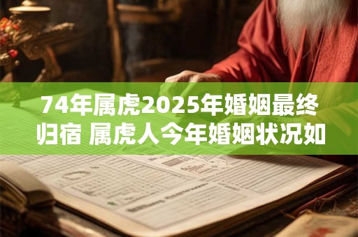 74年属虎2025年婚姻最终归宿 属虎人今年婚姻状况如何 74年属虎2025年婚姻最终归宿 属虎人今年婚姻状况如何