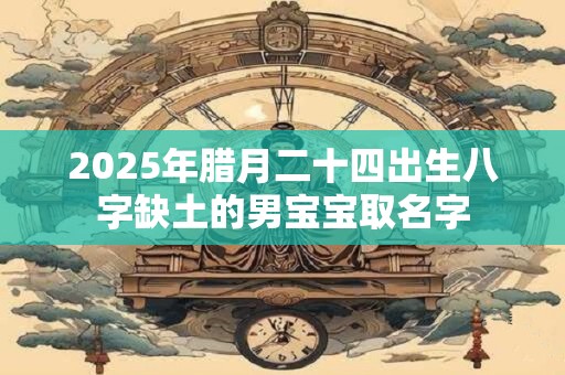 2025年腊月二十四出生八字缺土的男宝宝取名字