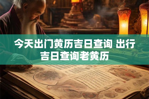今天出门黄历吉日查询 出行吉日查询老黄历