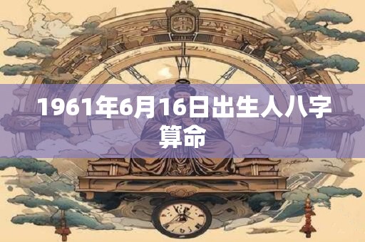 1961年6月16日出生人八字算命 1961年6月16日出生人八字算命