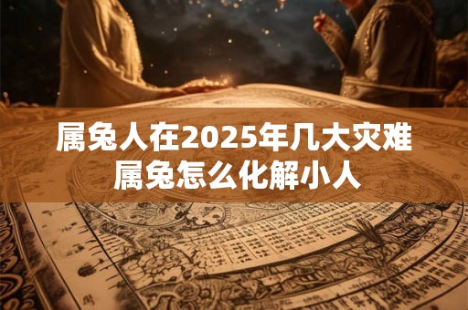 属兔人在2025年几大灾难 属兔怎么化解小人