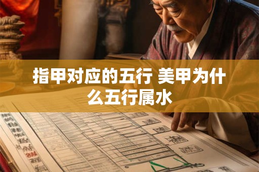 指甲对应的五行 美甲为什么五行属水