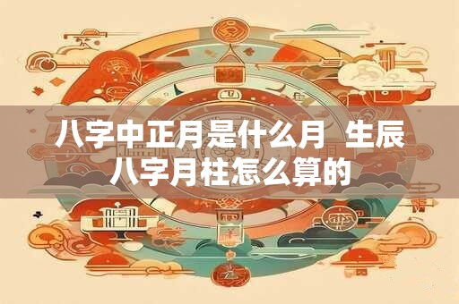 八字中正月是什么月  生辰八字月柱怎么算的