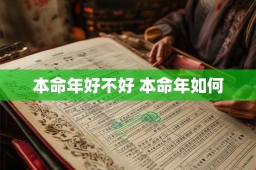 本命年好不好 本命年如何
