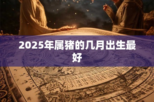 2025年属猪的几月出生最好