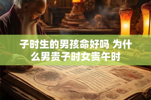 子时生的男孩命好吗 为什么男贵子时女贵午时