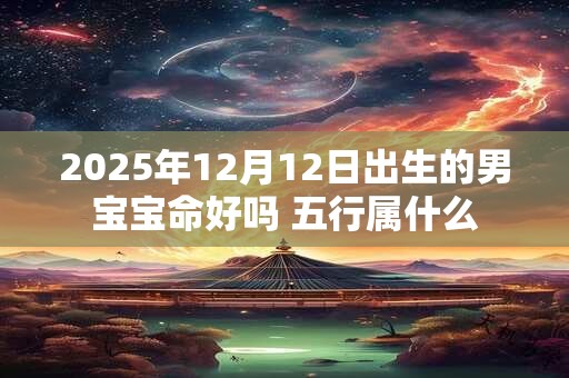 2025年12月12日出生的男宝宝命好吗 五行属什么