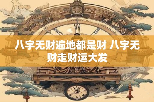八字无财遍地都是财 八字无财走财运大发