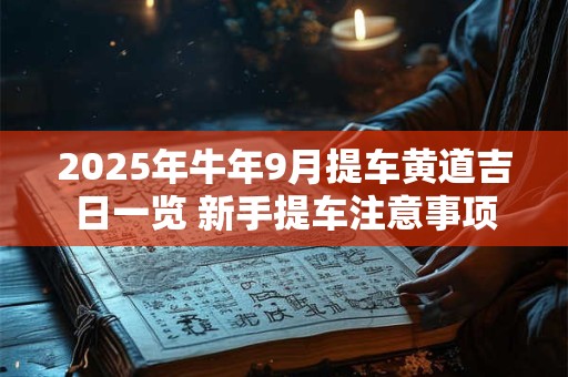2025年牛年9月提车黄道吉日一览 新手提车注意事项