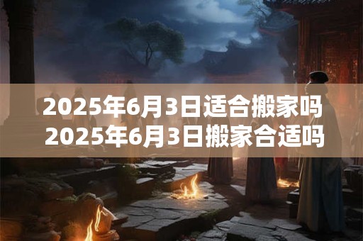 2025年6月3日适合搬家吗 2025年6月3日搬家合适吗
