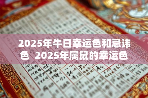2025年牛日幸运色和忌讳色  2025年属鼠的幸运色