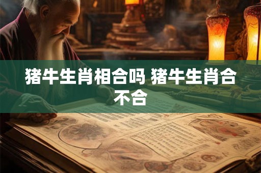 猪牛生肖相合吗 猪牛生肖合不合
