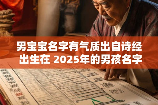男宝宝名字有气质出自诗经 出生在 2025年的男孩名字