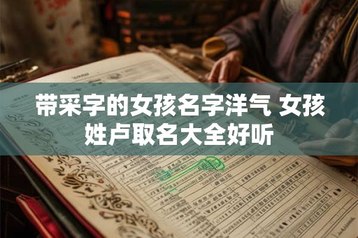 带采字的女孩名字洋气 女孩姓卢取名大全好听