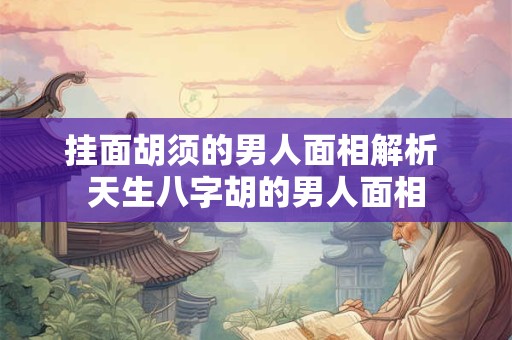 挂面胡须的男人面相解析 天生八字胡的男人面相