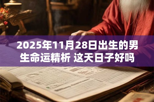 2025年11月28日出生的男生命运精析 这天日子好吗