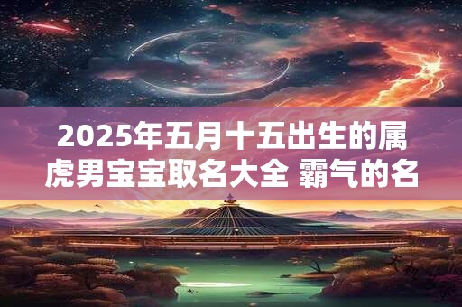 2025年五月十五出生的属虎男宝宝取名大全 霸气的名字
