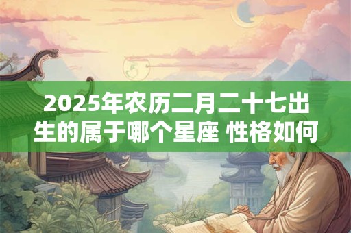 2025年农历二月二十七出生的属于哪个星座 性格如何